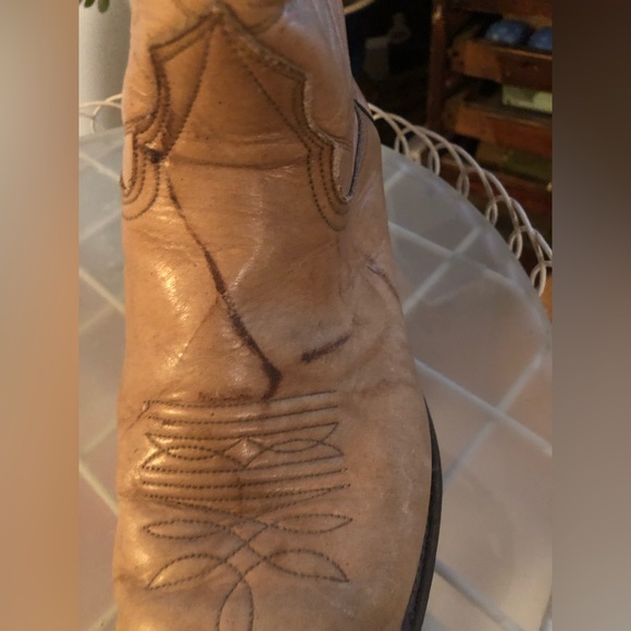 Nocona boot USA mens sz 10 D tan western cowboy riding boots - Picture 9 of 15